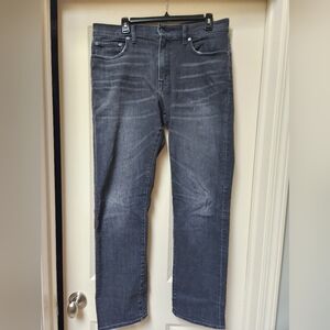 Men's Lucky Brand Athletic Slim Fit 410 Black Jeans, Size 34 X 32